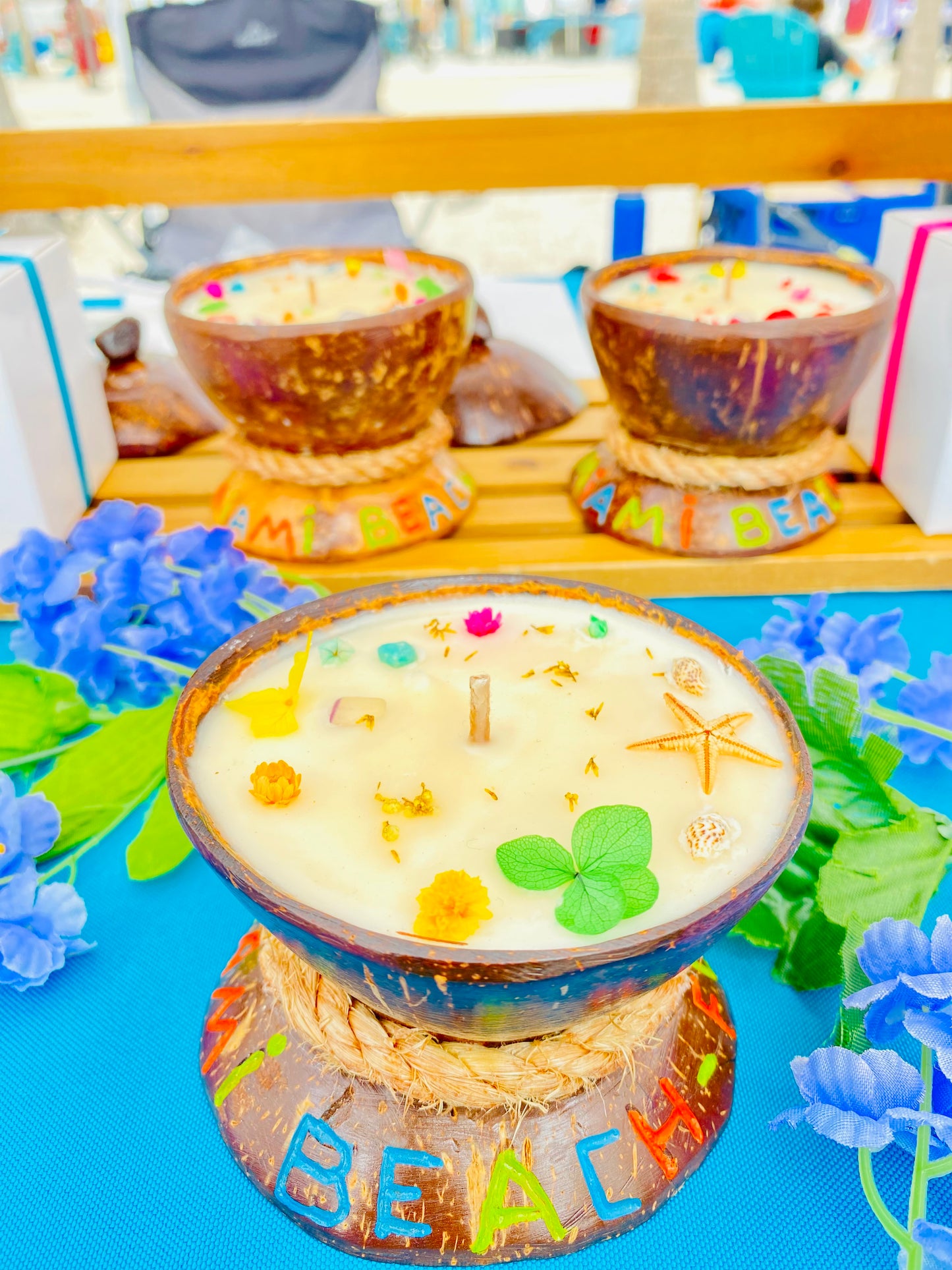 Coconut shell Candles