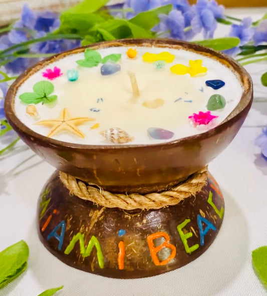 Coconut shell Candles