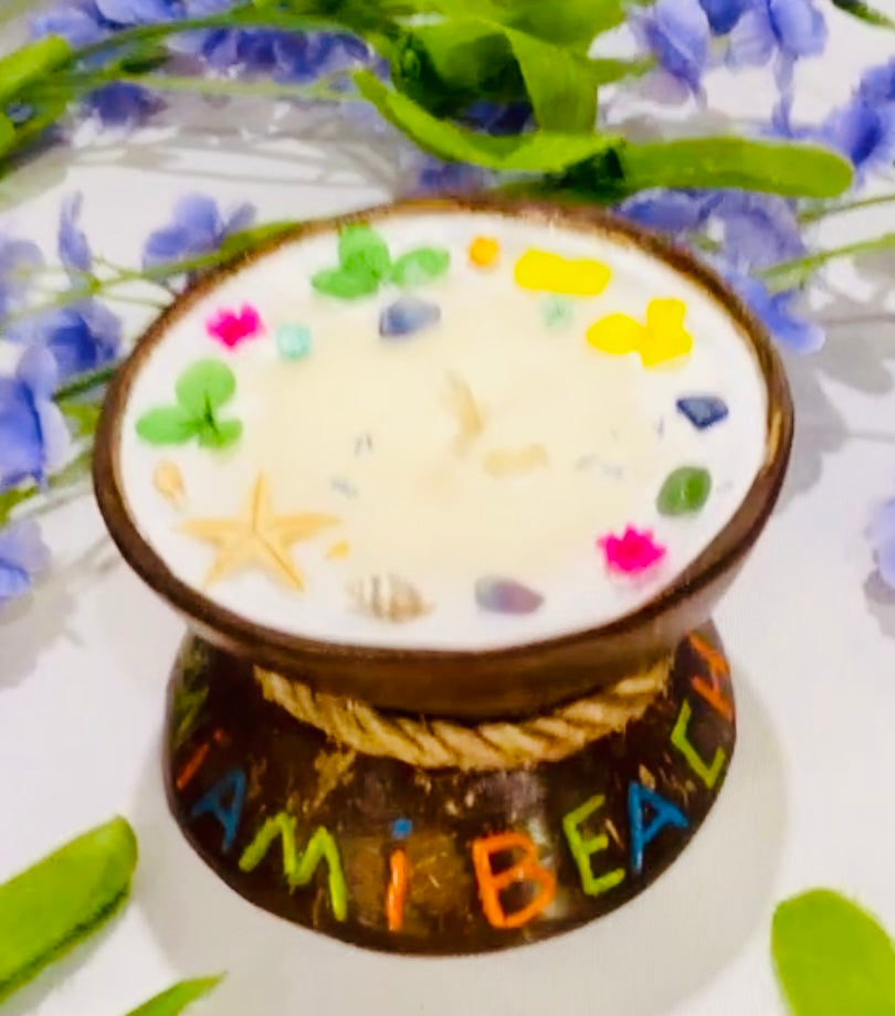 Coconut shell Candles