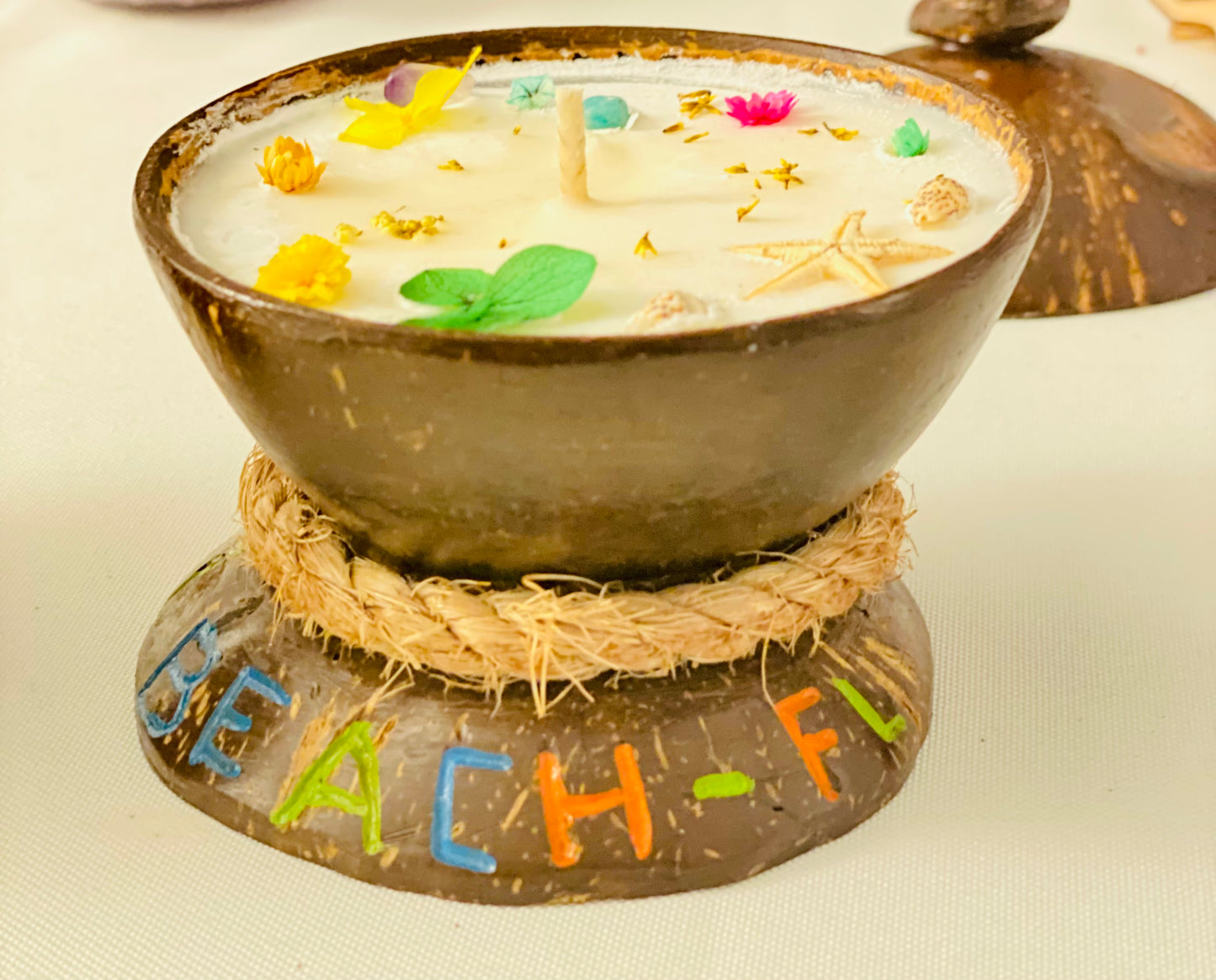 Coconut shell Candles