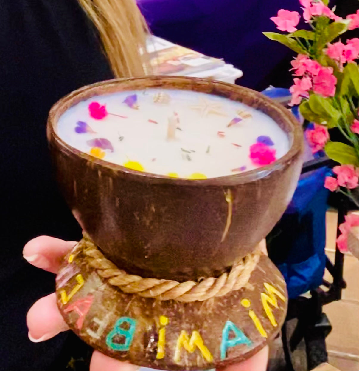 Coconut shell Candles